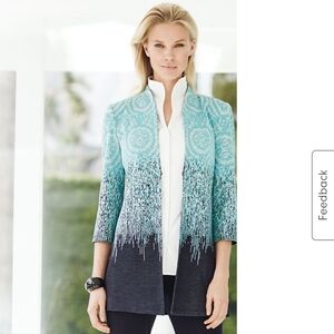 MISOOK 3/4 Quarter Sleeve Jacket Multicolored